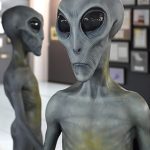 Alien models at UFO Museum in Roswell